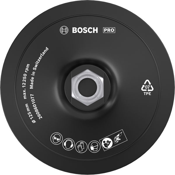 BOSCH Stützteller mit Klettverschluss, 125 mm BOSCH Stützteller mit Klettverschluss, 125 mm