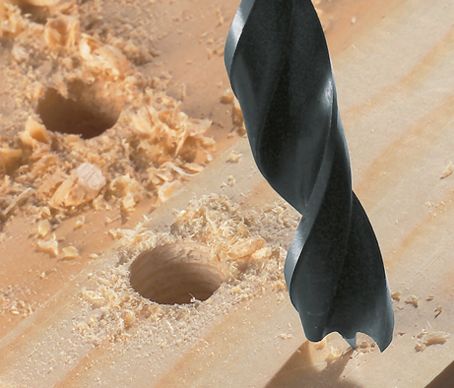 BOSCH Holzspiralbohrer mit 1/4-Zoll Sechskantschaft, 5 x 52 x 99 mm