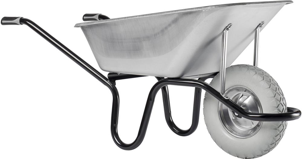HAEMMERLIN Schubkarre Aktiv Excelli um 120L, verzinkt, PU-Rad