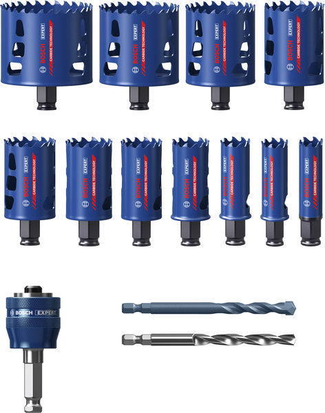 BOSCH EXPERT Multi Material Power Change Plus-Lochsägen-Set, 14-tlg.