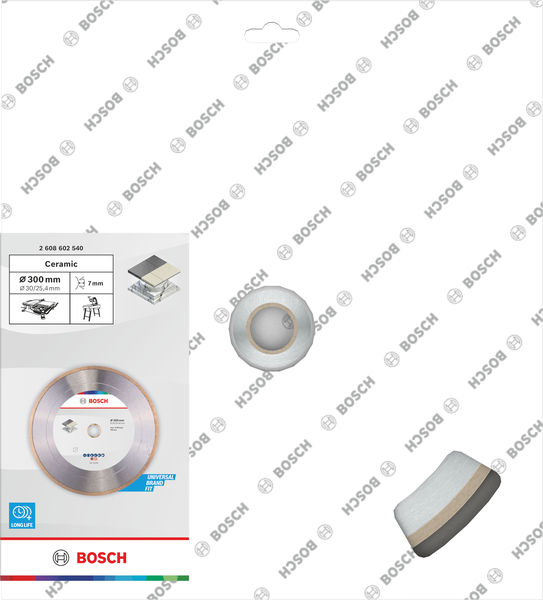 BOSCH Ceramic Trennscheibe, 300 x 7 mm, Bohrung 30/25,40 mm BOSCH Ceramic Trennscheibe, 300 x 7 mm, Bohrung 30/25,40 mm