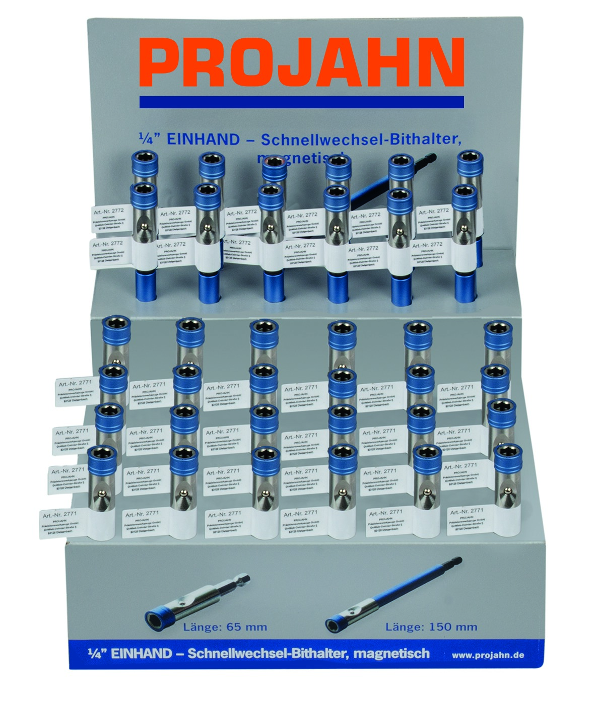 PROJAHN Verkaufsdisplay 24 x Bit-Halter 2771 12x Bit-Halter 2772