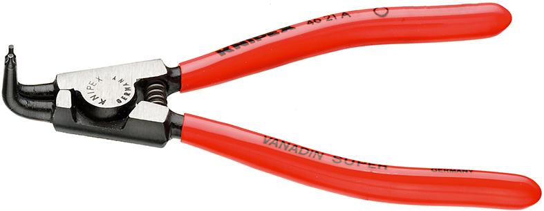 KNIPEX Sicherungsringzange Nr. 46 21 A, für Außenringe auf Wellen, gebogen