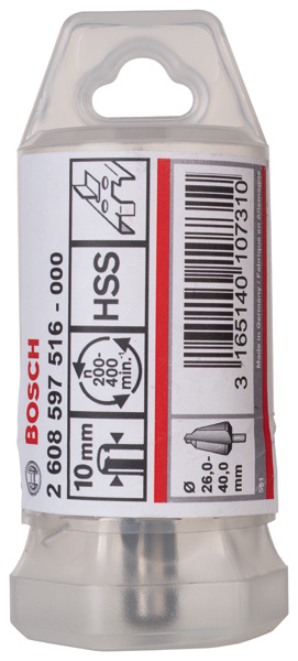 BOSCH Blechschälbohrer HSS, zylindrisch, 24 - 40 mm, 89 mm, 10 mm BOSCH Blechschälbohrer HSS, zylindrisch, 24 - 40 mm, 89 mm, 10 mm