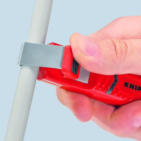 KNIPEX KNIPEX 16 20 16 SB Abmantelungswerkzeug mit Schleppklinge 130 mm schlagfestes Kunststoffgehäuse