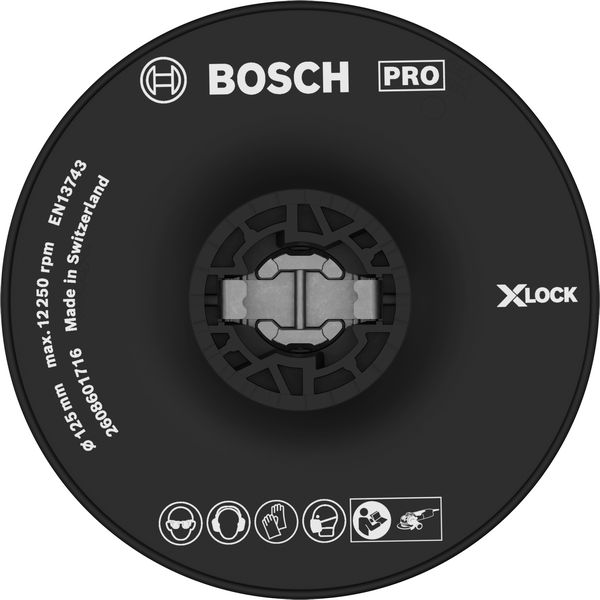 BOSCH X-LOCK Stützteller 125 mm hart