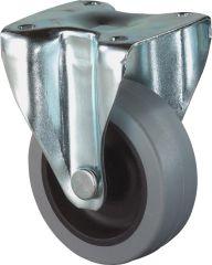 BS ROLLEN Bockrolle 80mm,A210 Platte,Gummirad,GL A210.A80.080 BS ROLLEN