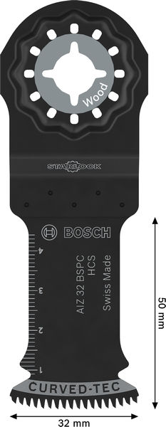 BOSCH AIZ 32 BSPC Holz Tauchsägeblatt, Starlock, 32 x 50 mm, TU25 BOSCH AIZ 32 BSPC Holz Tauchsägeblatt, Starlock, 32 x 50 mm, TU25