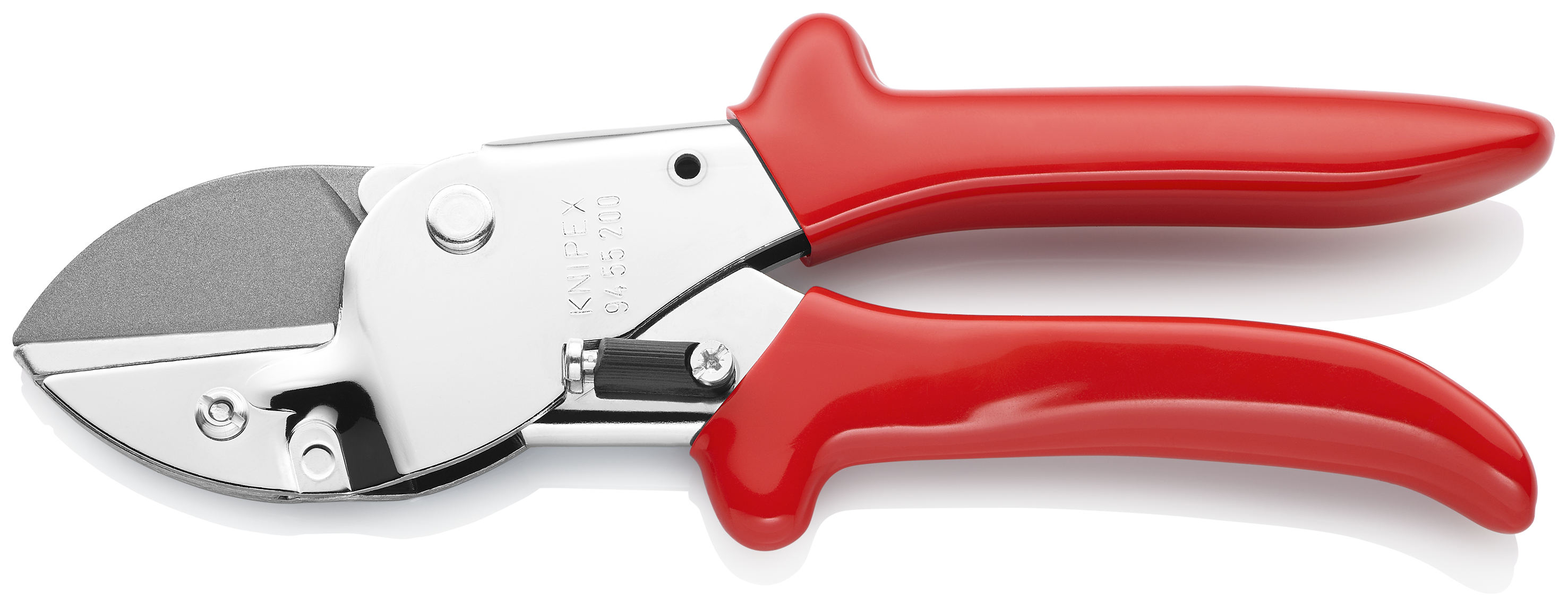 KNIPEX KNIPEX 94 55 200 Amboss-Schere 200 mm verchromt mit Kunststoff-Hüllen