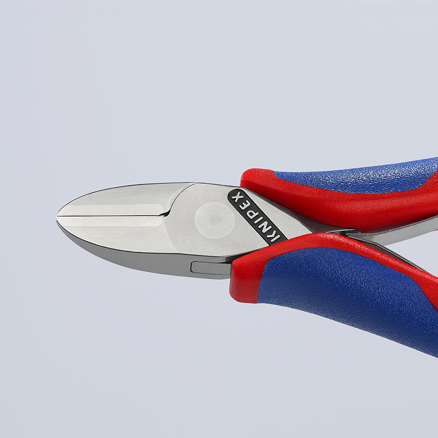 KNIPEX KNIPEX 77 82 130 Elektronik-Seitenschneider mit durchgestecktem Gelenk 130 mm mit Mehrkomponenten-Hüllen spiegelpoliert KNIPEX KNIPEX 77 82 130 Elektronik-Seitenschneider mit durchgestecktem Gelenk 130 mm mit Mehrkomponenten-Hüllen spiegelpoliert