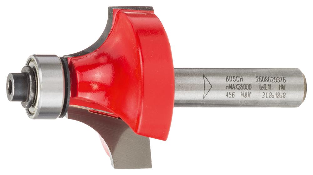 BOSCH Abrundfräser Expert for Wood, 8 mm, D 31,75 mm, R1 9,5 mm, L 18 mm, G 60 mm BOSCH Abrundfräser Expert for Wood, 8 mm, D 31,75 mm, R1 9,5 mm, L 18 mm, G 60 mm