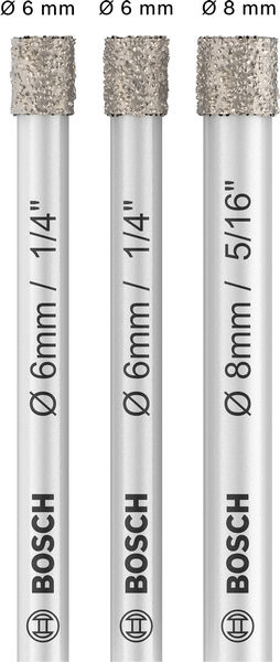 BOSCH PRO Ceramic dry Bohrer-Set, 6 x 66, 6 x 66, 8 x 66 mm, 3-tlg. BOSCH PRO Ceramic dry Bohrer-Set, 6 x 66, 6 x 66, 8 x 66 mm, 3-tlg.