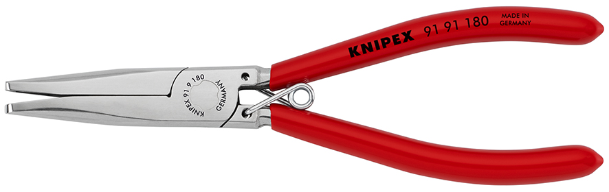 KNIPEX KNIPEX 91 91 180 Polsterklammerzange 180 mm spiegelpoliert mit Kunststoff überzogen