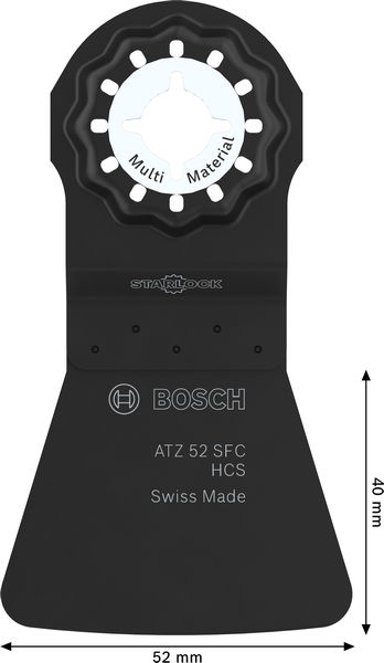BOSCH ATZ 52 SFC Multi Material Tauchsägeblatt, Starlock, 52 x 40 mm, 10-tlg.