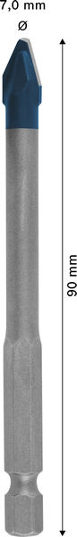 BOSCH EXPERT HEX-9 Hard Ceramic Bohrer, 7 x 90 mm BOSCH EXPERT HEX-9 Hard Ceramic Bohrer, 7 x 90 mm