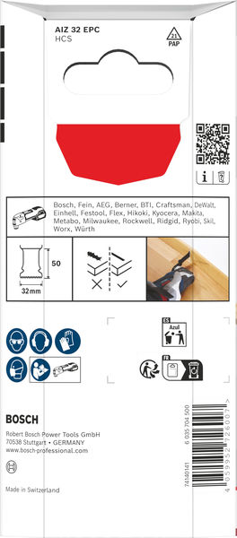 BOSCH AIZ 32 EPC Holz Tauchsägeblatt, Starlock, 32 x 50 mm, 5-tlg. BOSCH AIZ 32 EPC Holz Tauchsägeblatt, Starlock, 32 x 50 mm, 5-tlg.