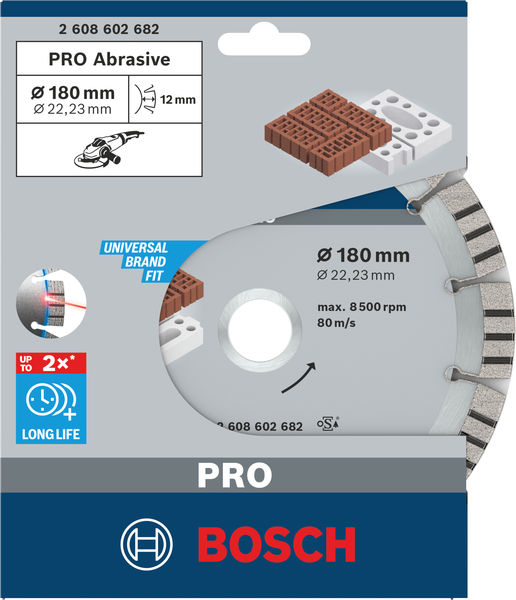 BOSCH PRO Abrasive Diamanttrennscheibe, 180 x 22,23 mm