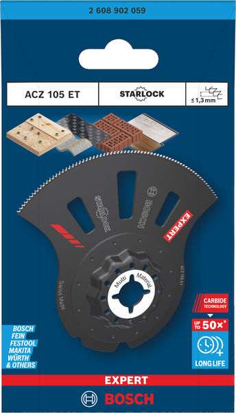 BOSCH EXPERT ACZ 105 ET Multi Material Segmentsägeblatt, 80 x 30 mm BOSCH EXPERT ACZ 105 ET Multi Material Segmentsägeblatt, 80 x 30 mm