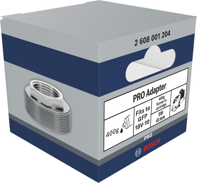 BOSCH PRO Adapter für Fettpresse, 400 g, Schraubkartusche BOSCH PRO Adapter für Fettpresse, 400 g, Schraubkartusche