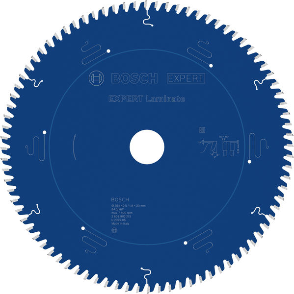 BOSCH EXPERT Laminat Kreissägeblatt, 254x30 mm, Z84 BOSCH EXPERT Laminat Kreissägeblatt, 254x30 mm, Z84