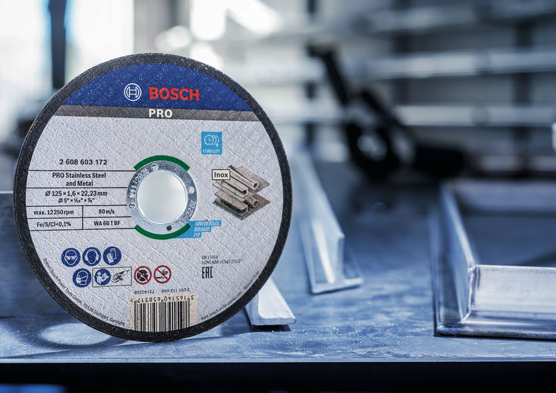 BOSCH PRO Stainless Steel and Metal Trennscheibe, 115 x 1.6 x 22.23 mm