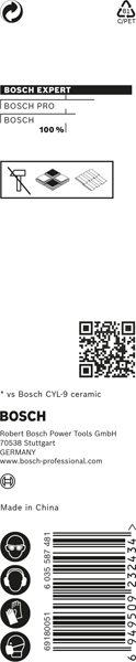 BOSCH EXPERT HEX-9 Hard Ceramic Bohrer, 7x90 mm