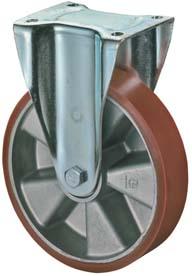 BS ROLLEN Bockrolle 125mm LB510.B90Platte,Polyure Guss,KL LB510.B90.125 BS ROLLEN