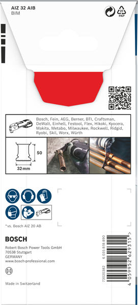BOSCH PRO AIZ 32 AIB Blatt für Multifunktionswerkzeuge, 32 x 50 mm BOSCH PRO AIZ 32 AIB Blatt für Multifunktionswerkzeuge, 32 x 50 mm
