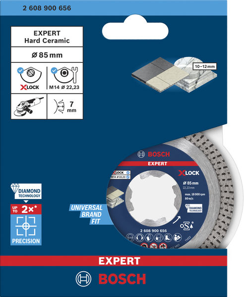 BOSCH EXPERT Hard Ceramic Diamanttrennscheibe, X-LOCK, 85x22,23 mm BOSCH EXPERT Hard Ceramic Diamanttrennscheibe, X-LOCK, 85x22,23 mm