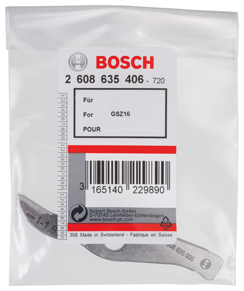 BOSCH Messer gerade bis 1,6 mm, für Bosch-Schlitzschere GSZ 160 Professional BOSCH Messer gerade bis 1,6 mm, für Bosch-Schlitzschere GSZ 160 Professional