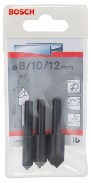 BOSCH 3-tlg. Kegelsenker-Set, 6-8 mm BOSCH 3-tlg. Kegelsenker-Set, 6-8 mm
