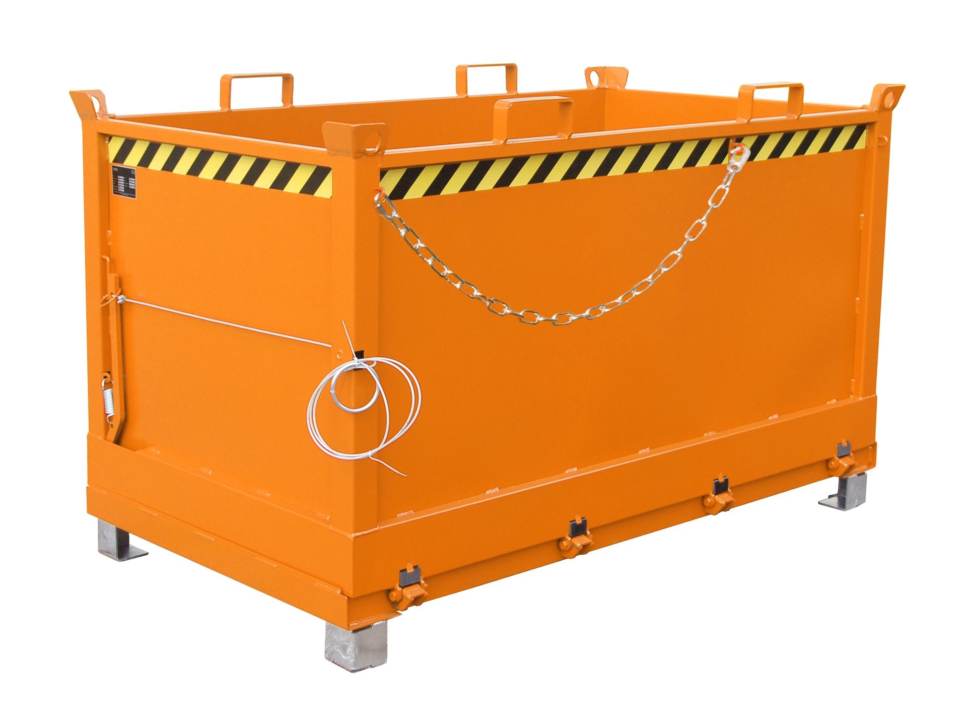 BAUER Klappbodenbehälter FB 1500, lackiert, RAL 2000 Gelborange BAUER Klappbodenbehälter FB 1500, lackiert, RAL 2000 Gelborange