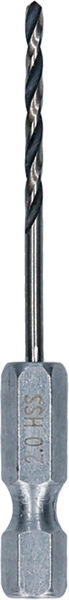 BOSCH Metal HSS Spiralbohrer, 2 x 24 x 60 mm, HEX 1/4“ Schaft BOSCH Metal HSS Spiralbohrer, 2 x 24 x 60 mm, HEX 1/4“ Schaft