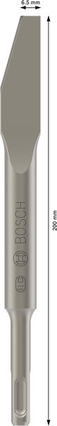 BOSCH PRO SDS plus Mörtelmeissel, 6,5 x 200 mm BOSCH PRO SDS plus Mörtelmeissel, 6,5 x 200 mm