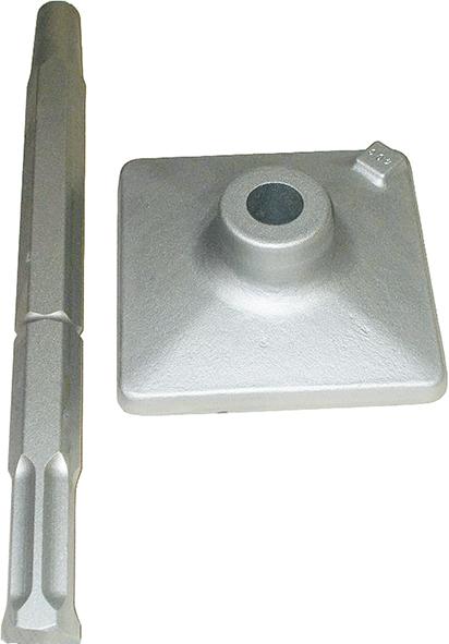 SOLIDA Platte geschmiedet inkl. Adapter 150x150x320mm Hex. 22 mm mit 6 Nuten HILTI TE-S 805 / 905 SOLIDA Platte geschmiedet inkl. Adapter 150x150x320mm Hex. 22 mm mit 6 Nuten HILTI TE-S 805 / 905