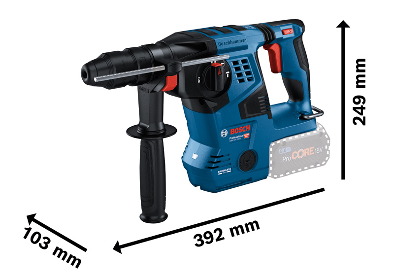 BOSCH Akku-Bohrhammer mit SDS plus GBH 18V-28 CF BOSCH Akku-Bohrhammer mit SDS plus GBH 18V-28 CF