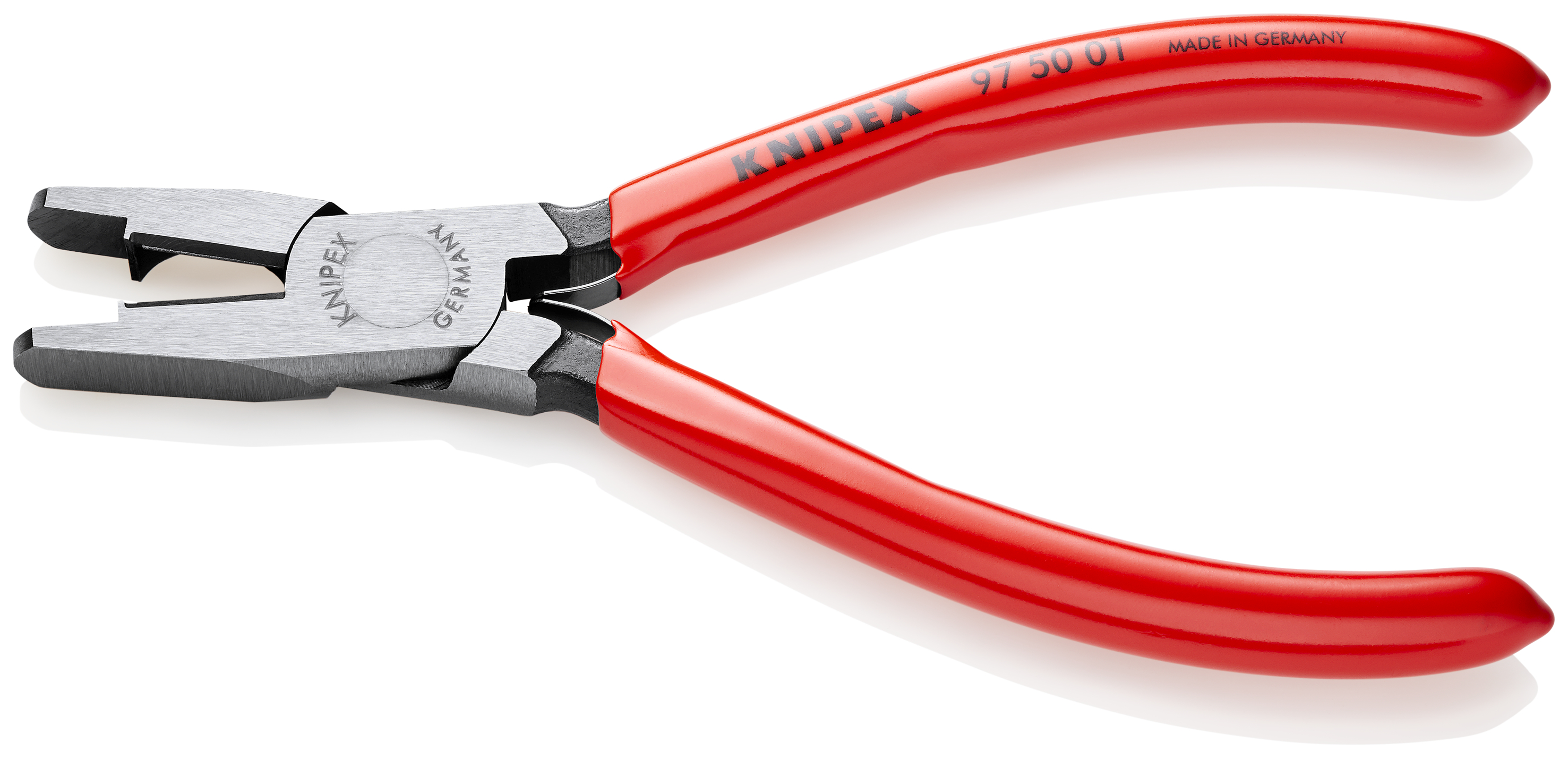KNIPEX KNIPEX 97 50 01 Crimpzange für Scotchlok™-Verbinder mit Schneiden 155 mm mit Kunststoff überzogen poliert