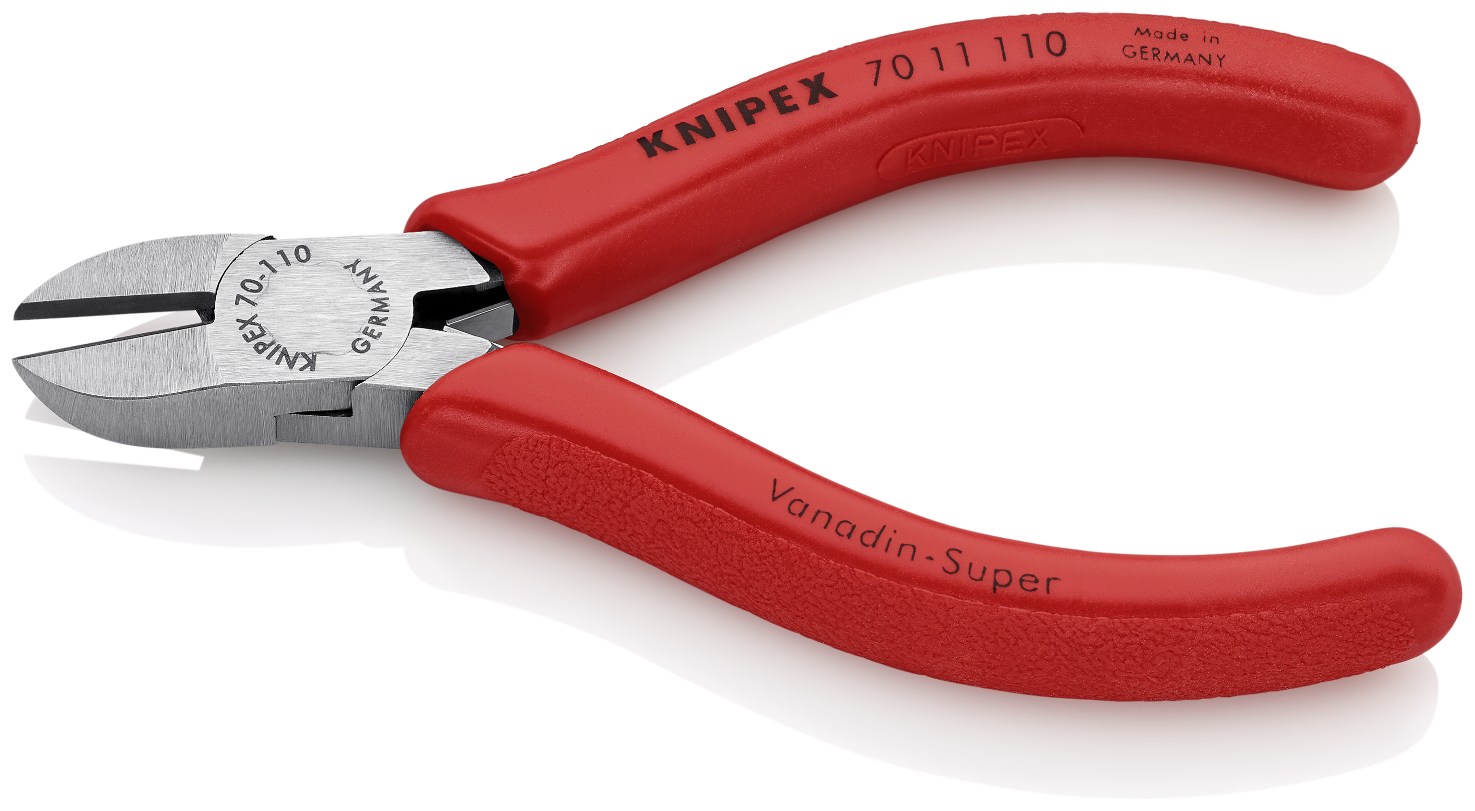 KNIPEX KNIPEX 70 11 110 Seitenschneider 110 mm schwarz atramentiert mit Kunststoff überzogen poliert