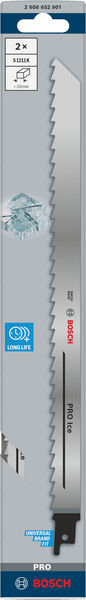 BOSCH PRO Ice S1211K Säbelsägeblatt, 1,25 x 19 x 300 mm, 5-tlg. BOSCH PRO Ice S1211K Säbelsägeblatt, 1,25 x 19 x 300 mm, 5-tlg.