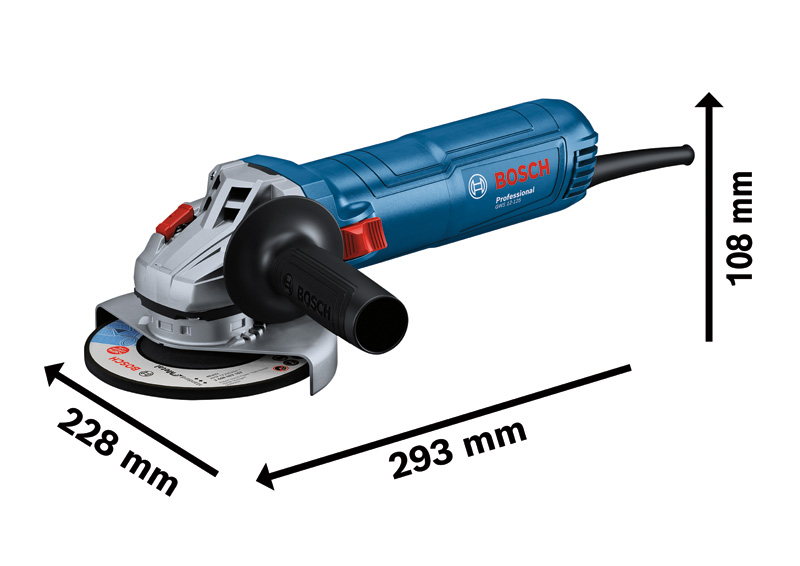 BOSCH Winkelschleifer GWS 12-125, im Karton
