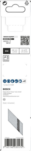 BOSCH PRO Metal Demolition S1025VF Säbelsägeblatt, 1,25 x 19 x 200 mm, 5-tlg.