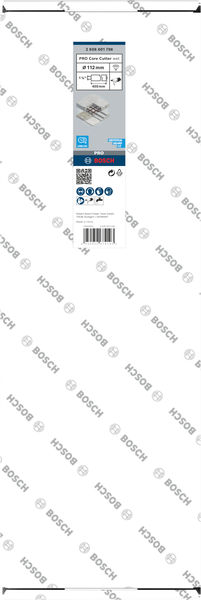 BOSCH PRO Nassbohrkrone, 112 x 450 mm, 1 1/4" UNC BOSCH PRO Nassbohrkrone, 112 x 450 mm, 1 1/4" UNC