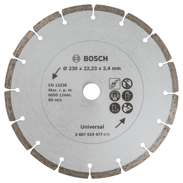BOSCH Diamanttrennscheibe für Baumaterial, Durchmesser: 230 mm BOSCH Diamanttrennscheibe für Baumaterial, Durchmesser: 230 mm