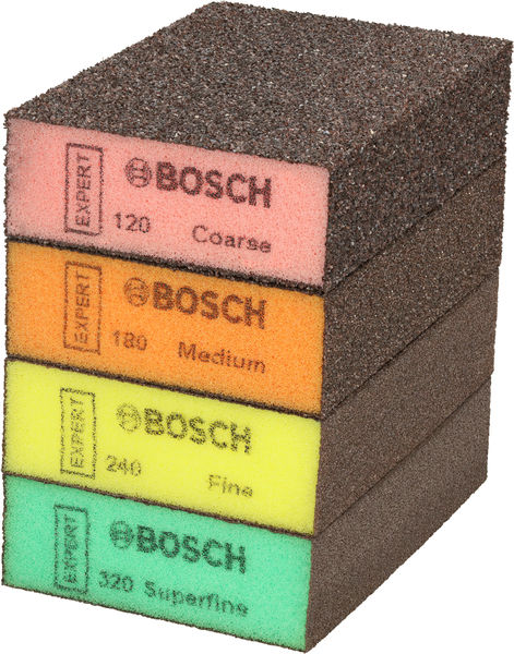 BOSCH EXPERT S471 Standard-Schleifblock, 26x69x97mm, grob/mittel/fein/superfein, 20St. BOSCH EXPERT S471 Standard-Schleifblock, 26x69x97mm, grob/mittel/fein/superfein, 20St.