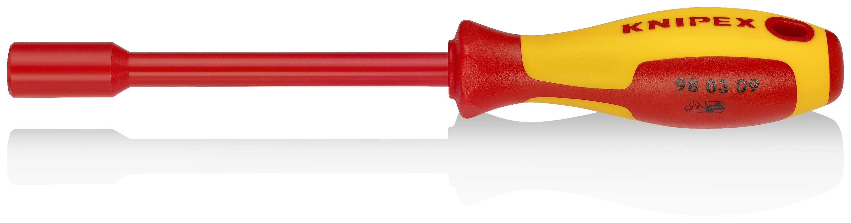 KNIPEX KNIPEX 98 03 09 Steckschlüssel mit Schraubendreher-Griff 237 mm brüniert isoliert mit Mehrkomponenten-Hüllen, VDE-geprüft KNIPEX KNIPEX 98 03 09 Steckschlüssel mit Schraubendreher-Griff 237 mm brüniert isoliert mit Mehrkomponenten-Hüllen, VDE-geprüft