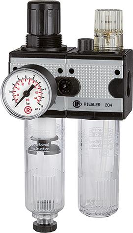 RIEGLER Wartungseinheit multifix 2-teilig BG1 0,5-10bar G3/8" RIEGLER RIEGLER Wartungseinheit multifix 2-teilig BG1 0,5-10bar G3/8" RIEGLER
