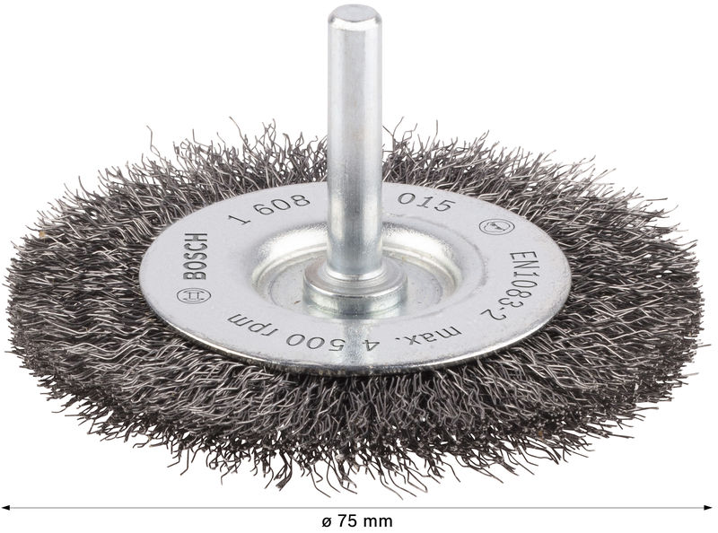 BOSCH PRO Metal clean Scheibenbürste, gerader Schaft, 75 x 0,2 mm
