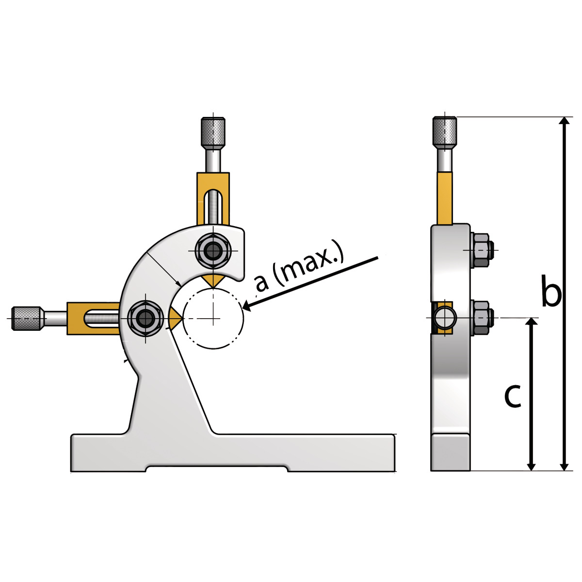 STÜRMER Mitlaufende Lünette Optimum Ø max. 34 mm für TU 2304