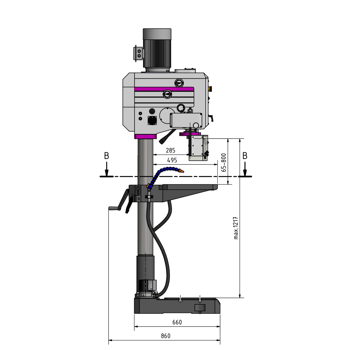 STÜRMER Getriebebohrmaschine Optimum OPTIdrill DH35V