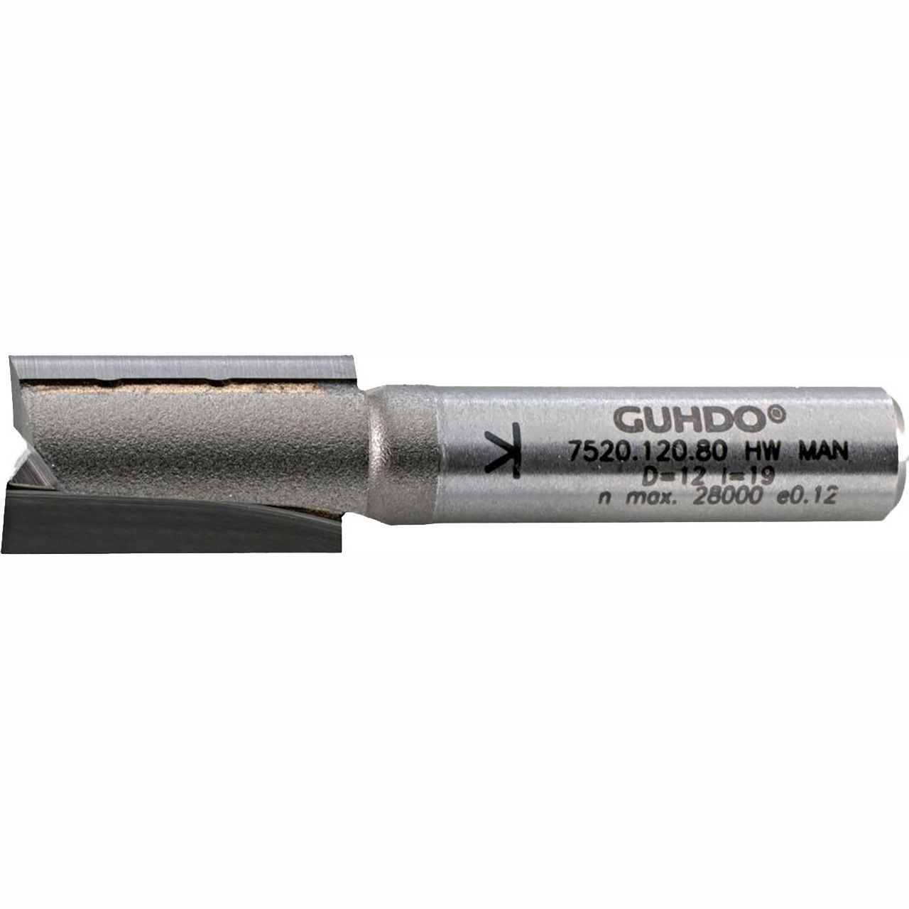 GUHDO HW-Nutfräser D12 l32 L80 S8 Z2 GUHDO HW-Nutfräser D12 l32 L80 S8 Z2